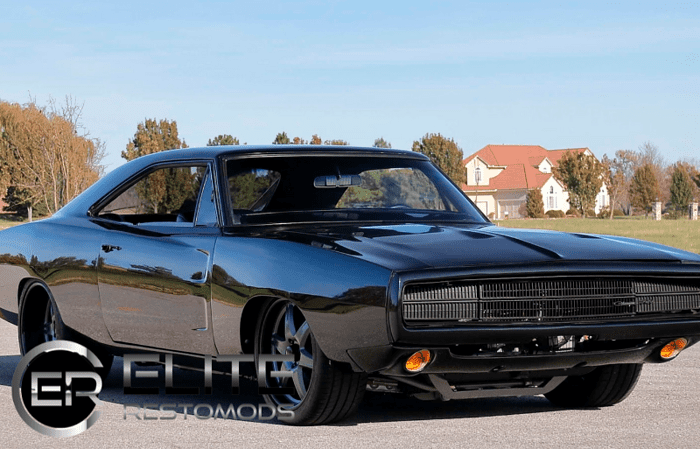 Picture of a restomod dodge charger