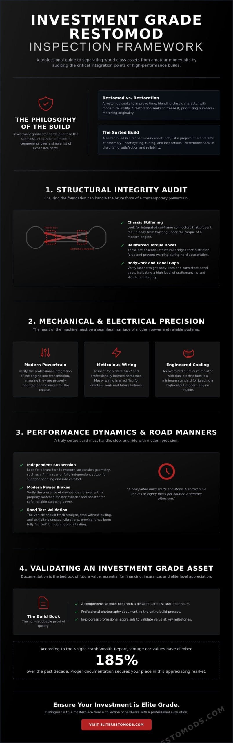 The Comprehensive Restomod Inspection Checklist for 2026
