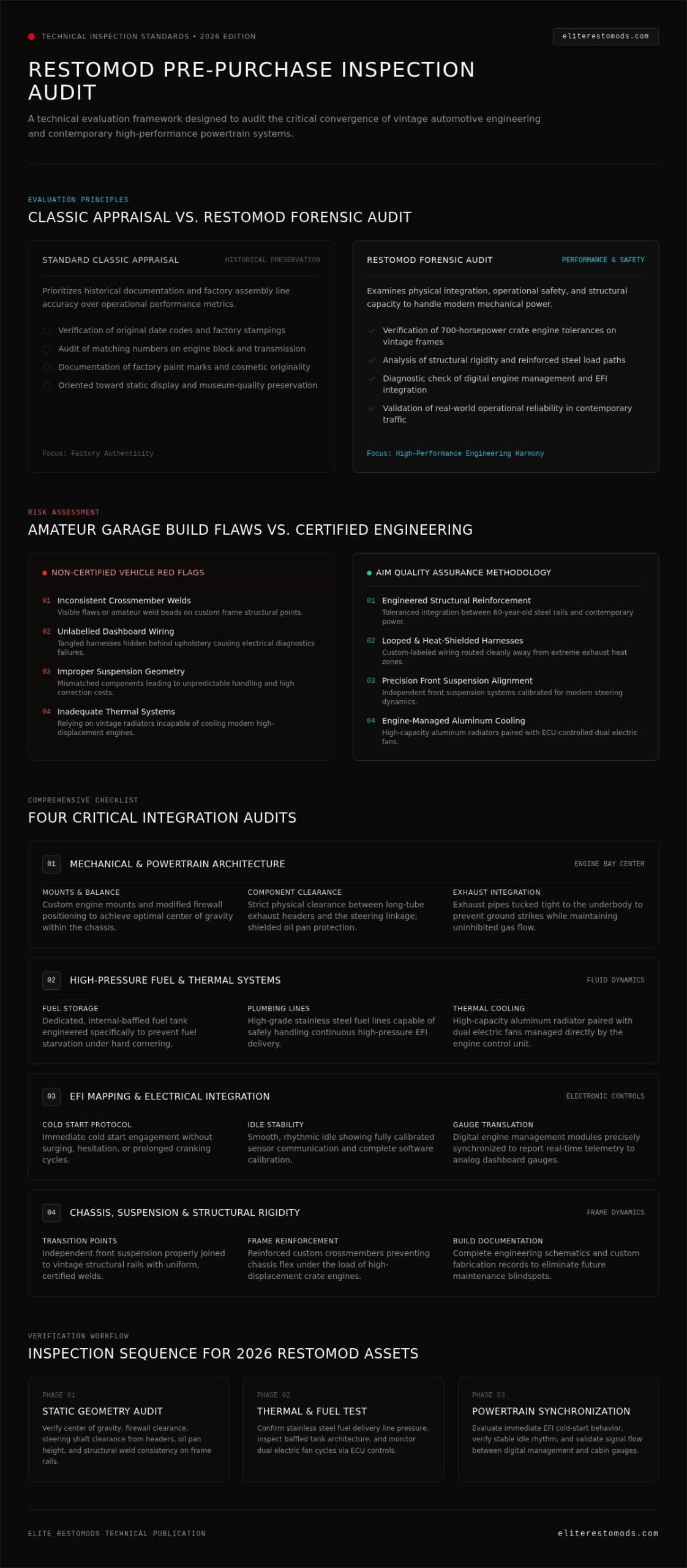 The Ultimate Restomod Pre-Purchase Inspection Checklist for 2026