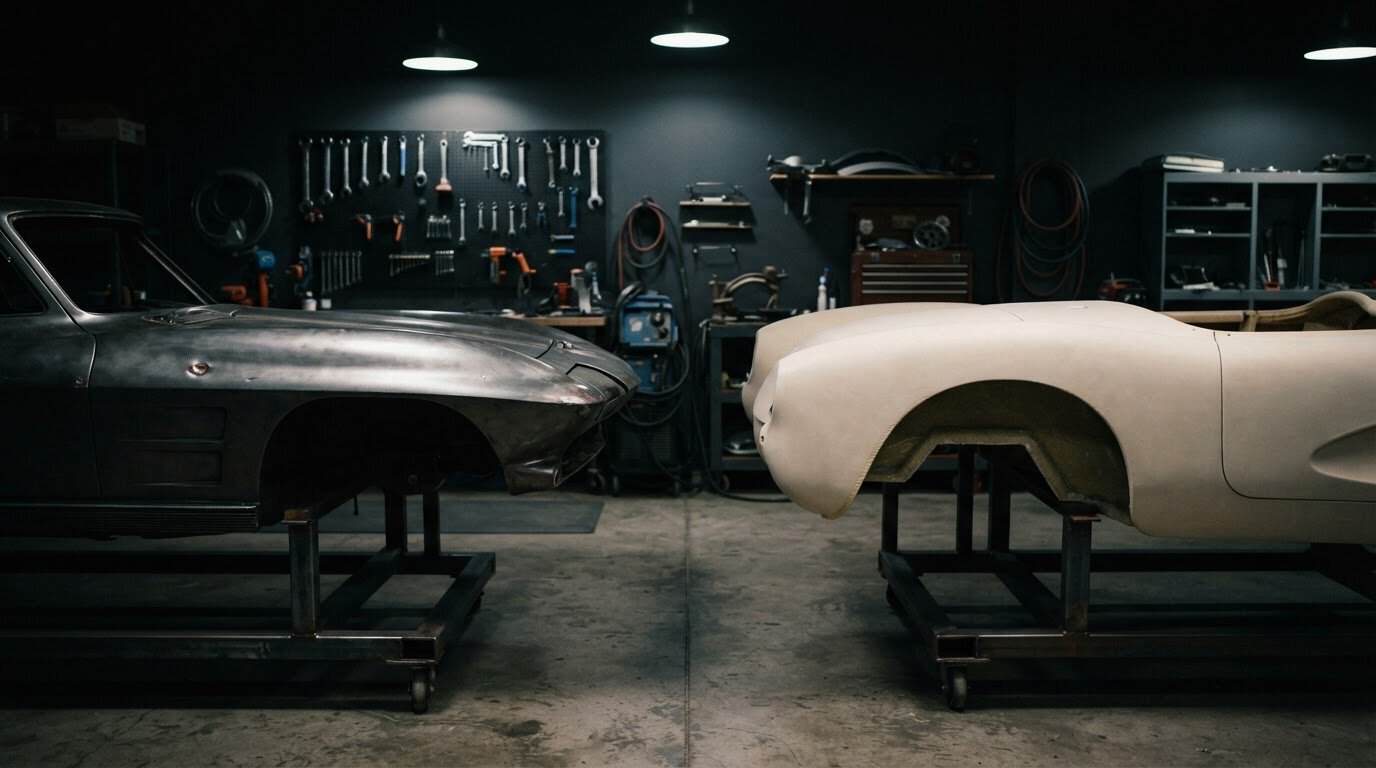 Fiberglass vs Steel Classic Car Bodies: Cost and Resale Value